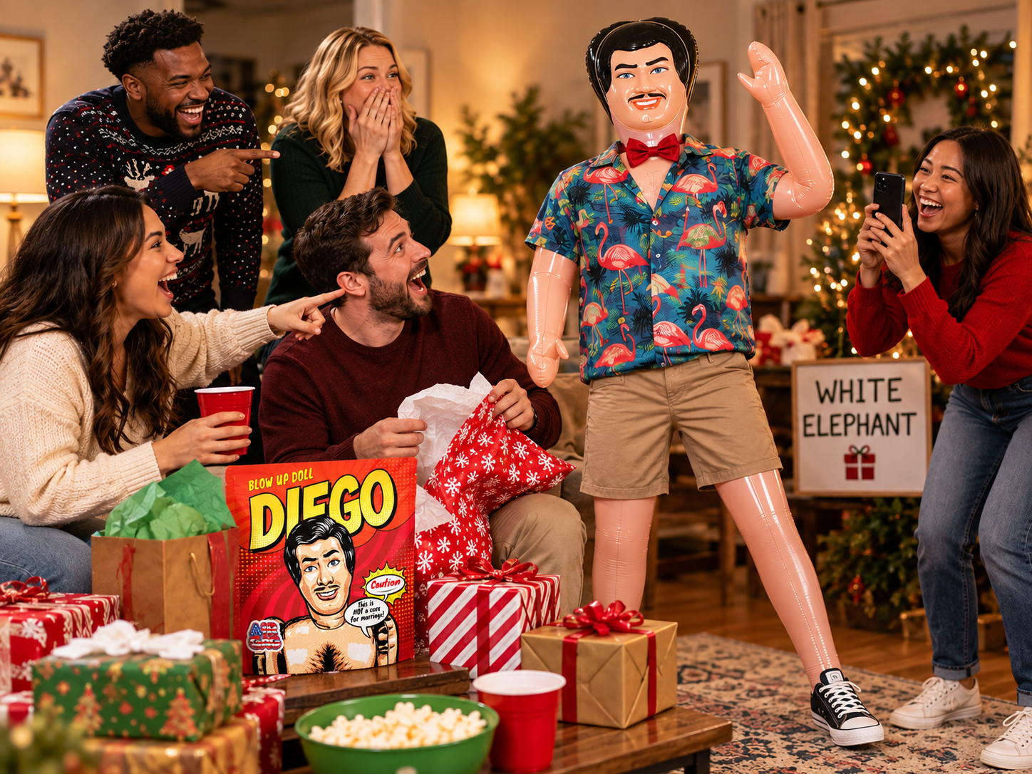 AIR GAG White Elephant celebration inspiration
